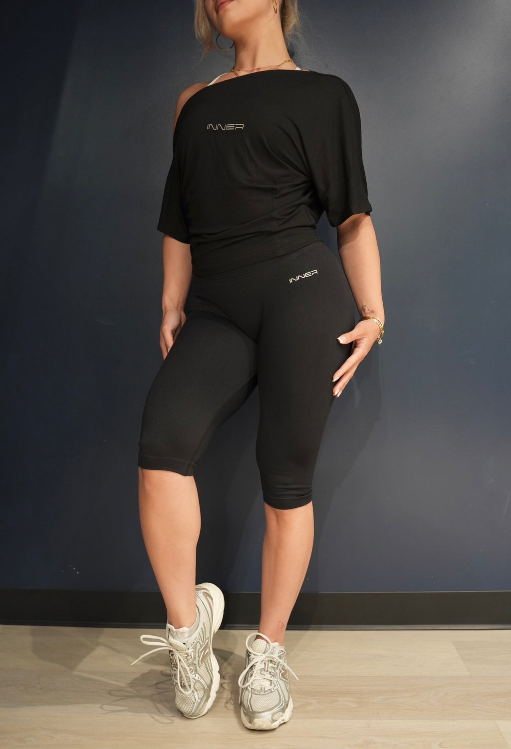 Off Shoulder Short Sleeve in Black