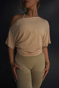 Off Shoulder Short Sleeve in light Apricot