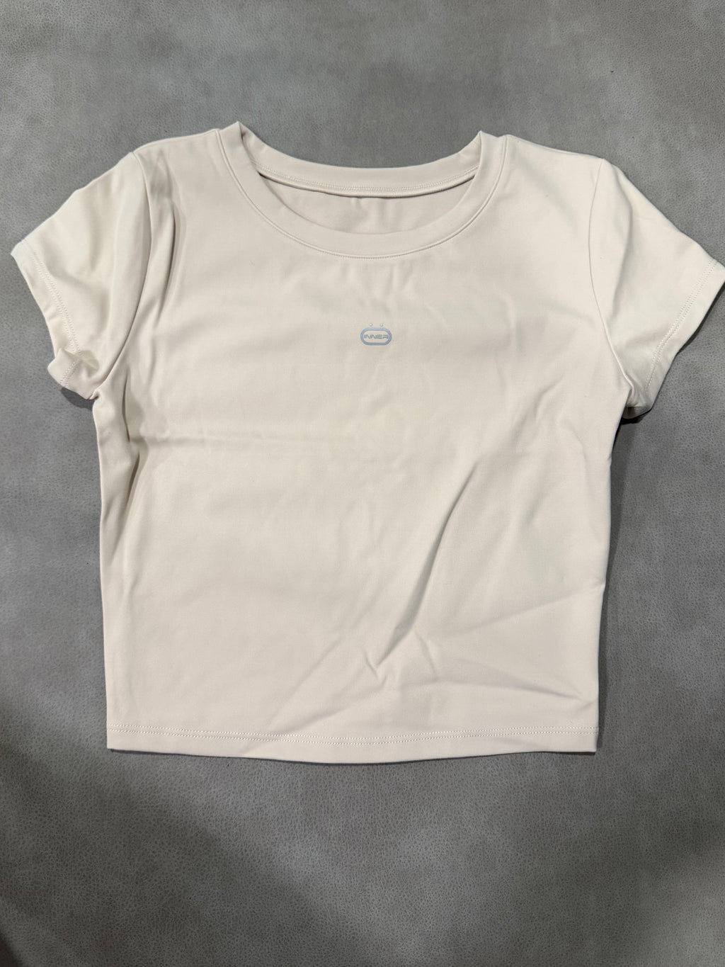 Cropped Tee in vanilla cream