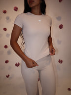 Hip Length Shirt in Vanilla Cream