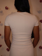 Hip Length Shirt in Vanilla Cream