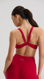 Reform Sports Bra in Cherry Red