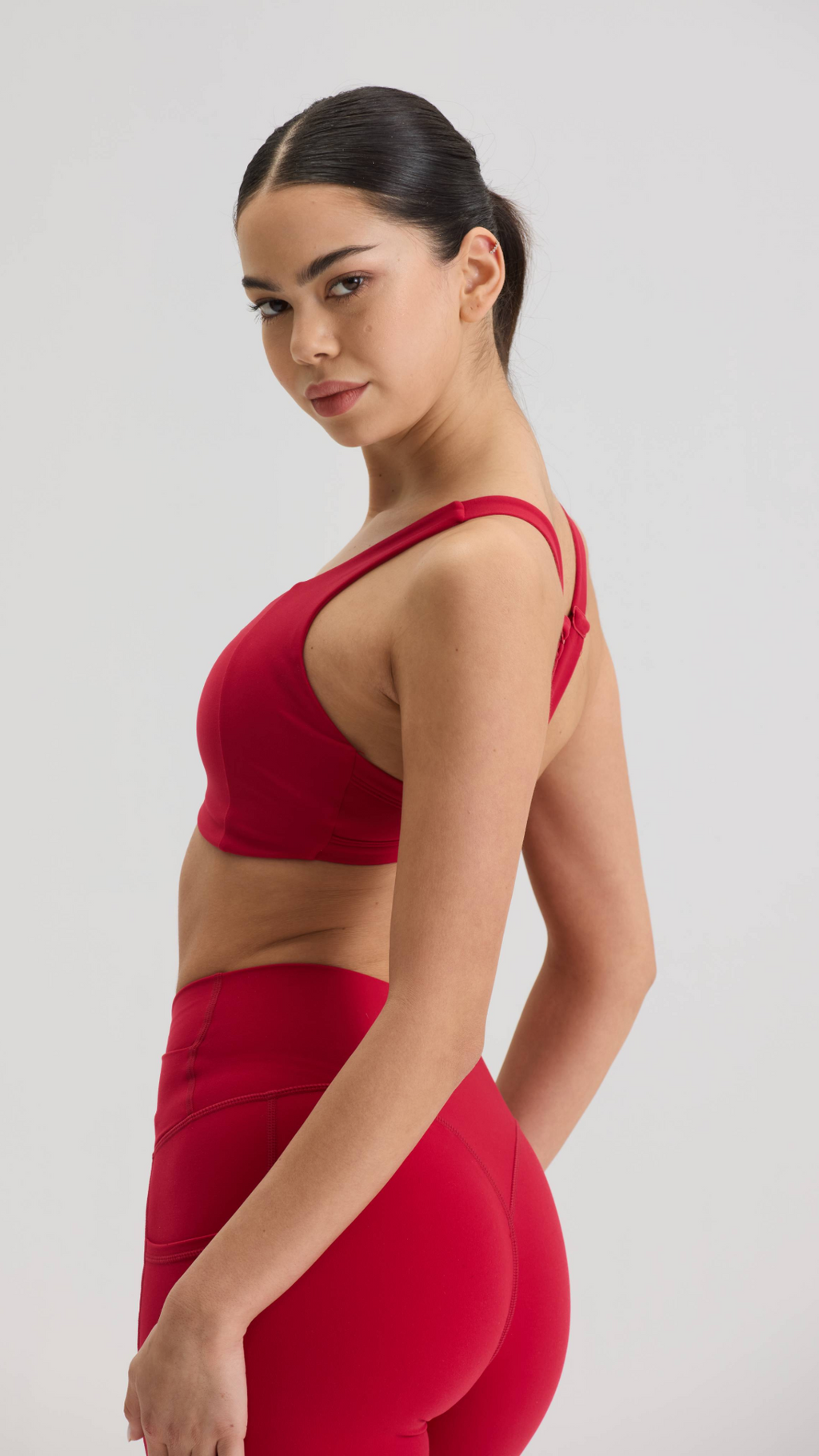 Reform Sports Bra in Cherry Red