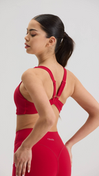 Reform Sports Bra in Cherry Red