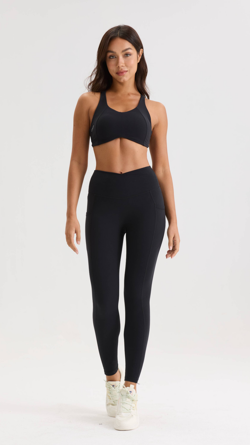 Bliss Cross Contour Leggings in Black