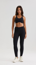 Bliss Cross Contour Leggings in Black