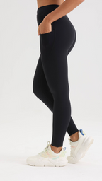 Bliss Cross Contour Leggings in Black