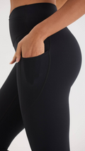 Bliss Cross Contour Leggings in Black