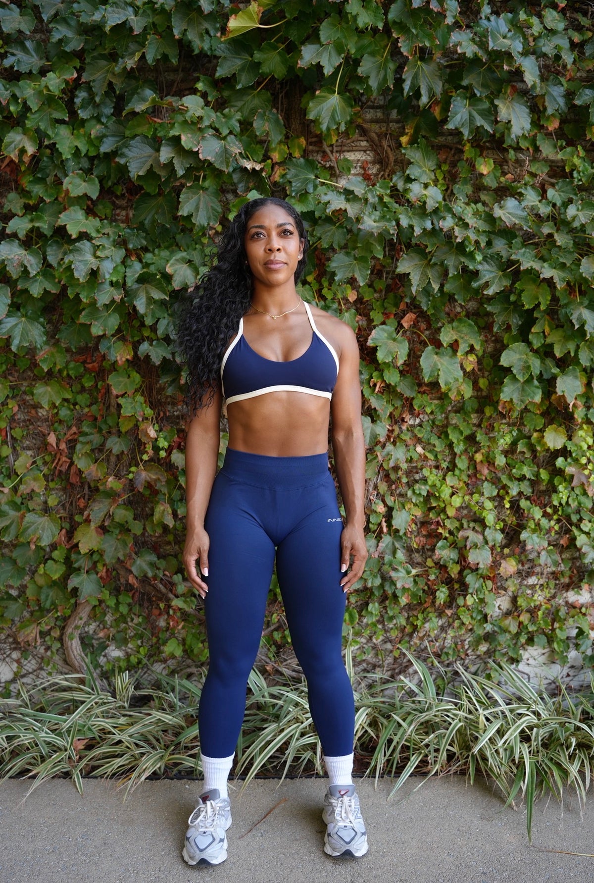 Glo Leggings in Navy Blue