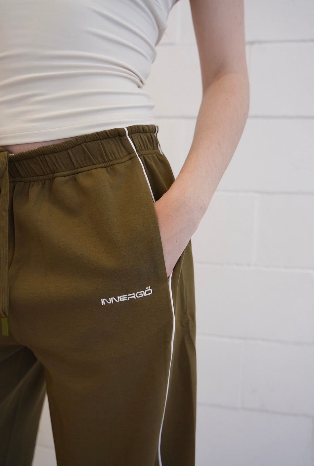 Timeless Track Pants in Olive