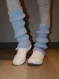 Refine Leg Warmer in Baby Blue