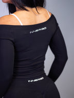 Off-Shoulder Cover in Black
