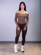 Off-Shoulder Cover in Espresso