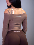Off-Shoulder Cover in Espresso