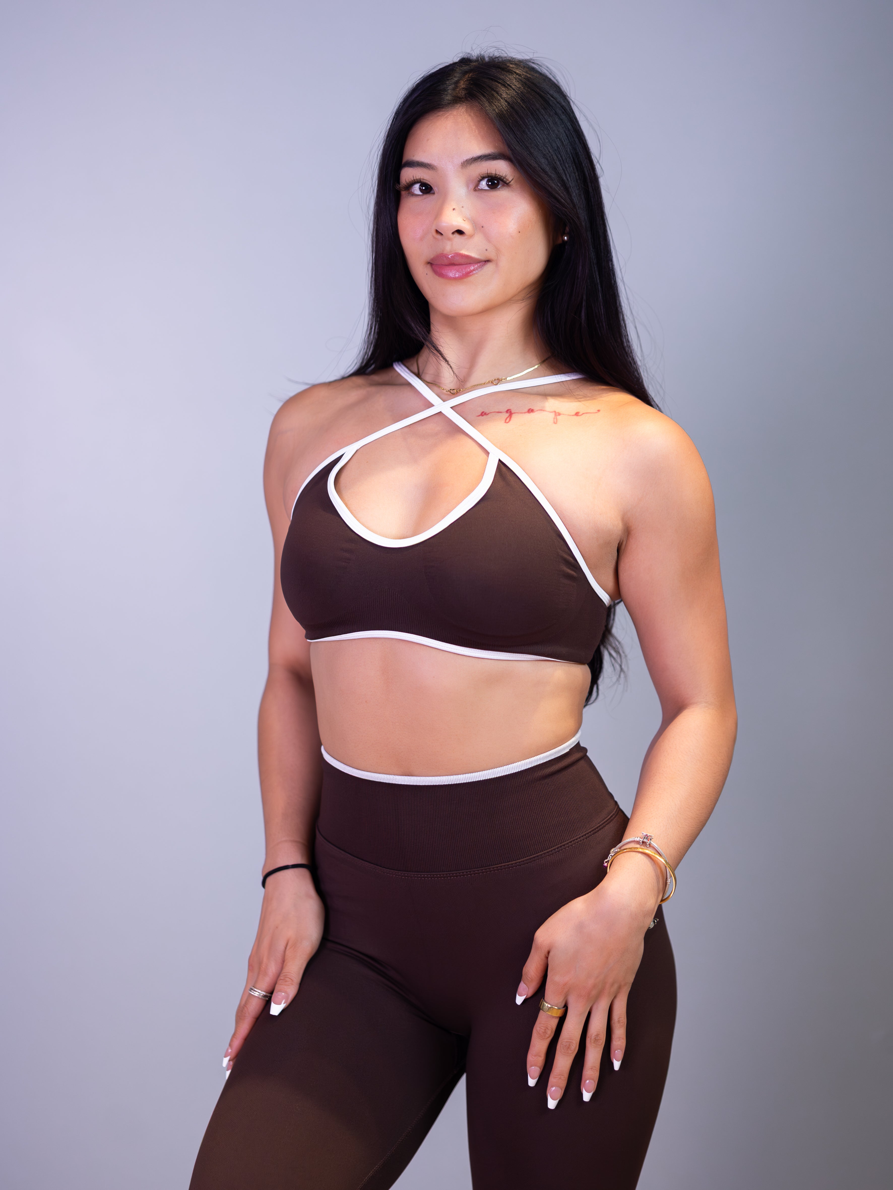 Refine Sports Bra in Espresso