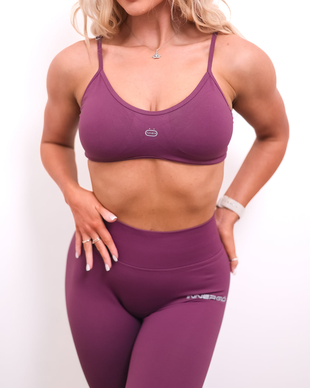 Refine Sports Bra in Deep Purple