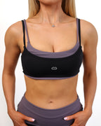 Layered Multi-Way Sports Bra in Midnight Heat
