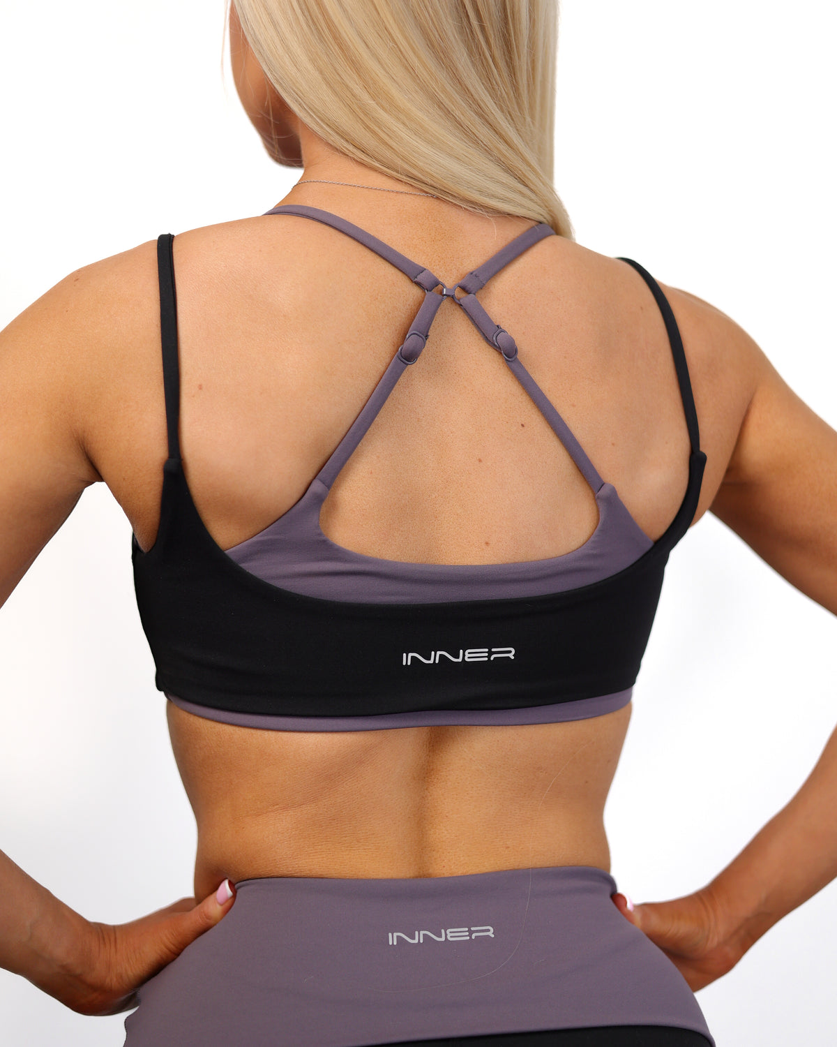 Layered Multi-Way Sports Bra in Midnight Heat