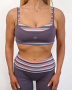 Layered Multi-Way Sports Bra in Mystic Grey