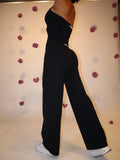 Non Scrunch Wide Leg in Black