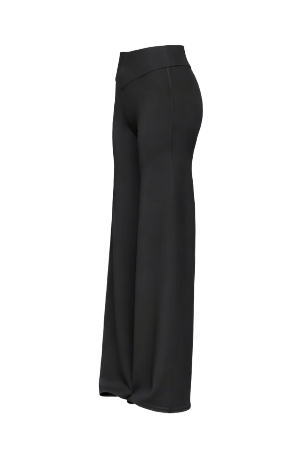 Non scrunch wide leg in black