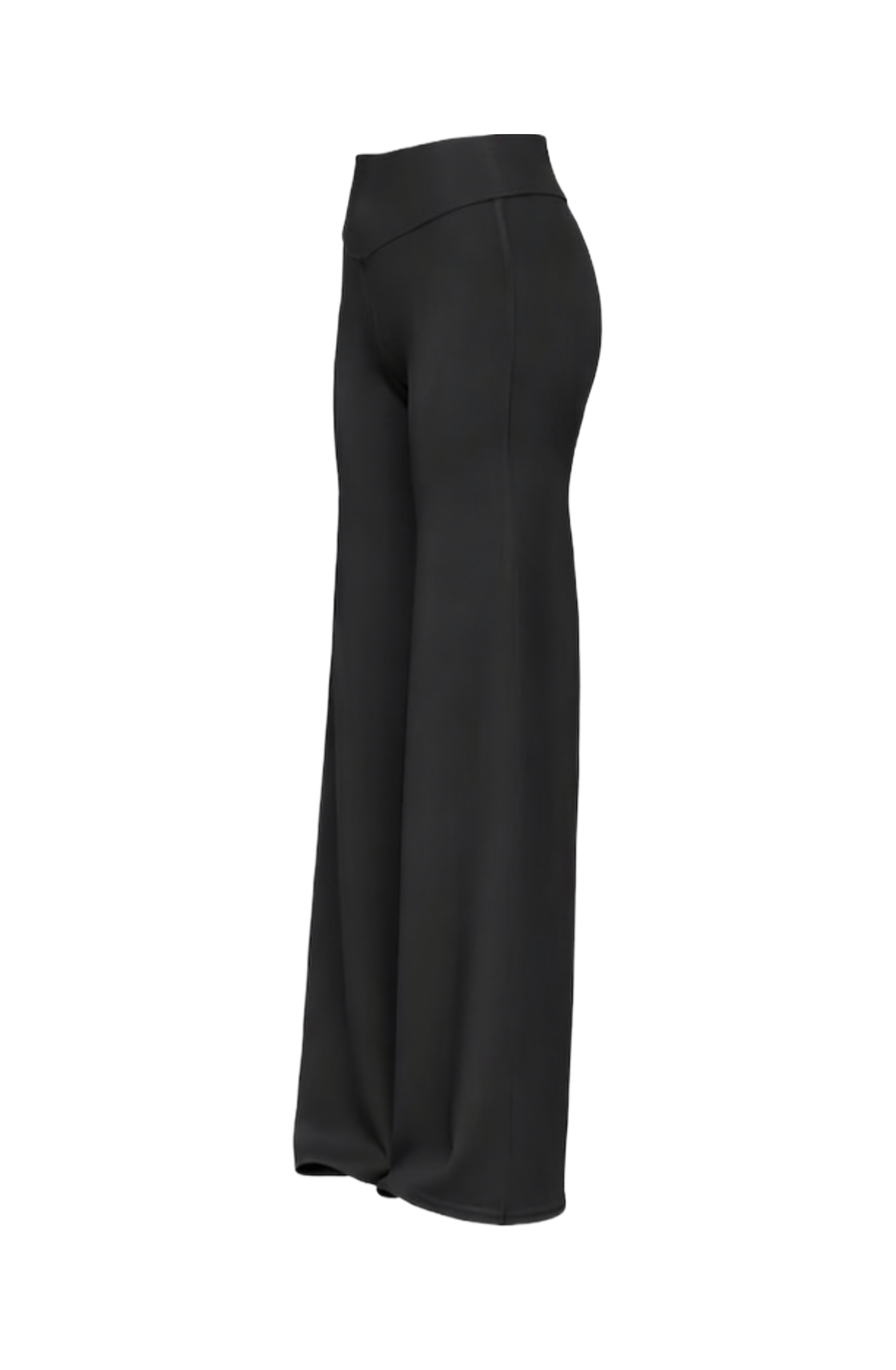 Non scrunch wide leg in black