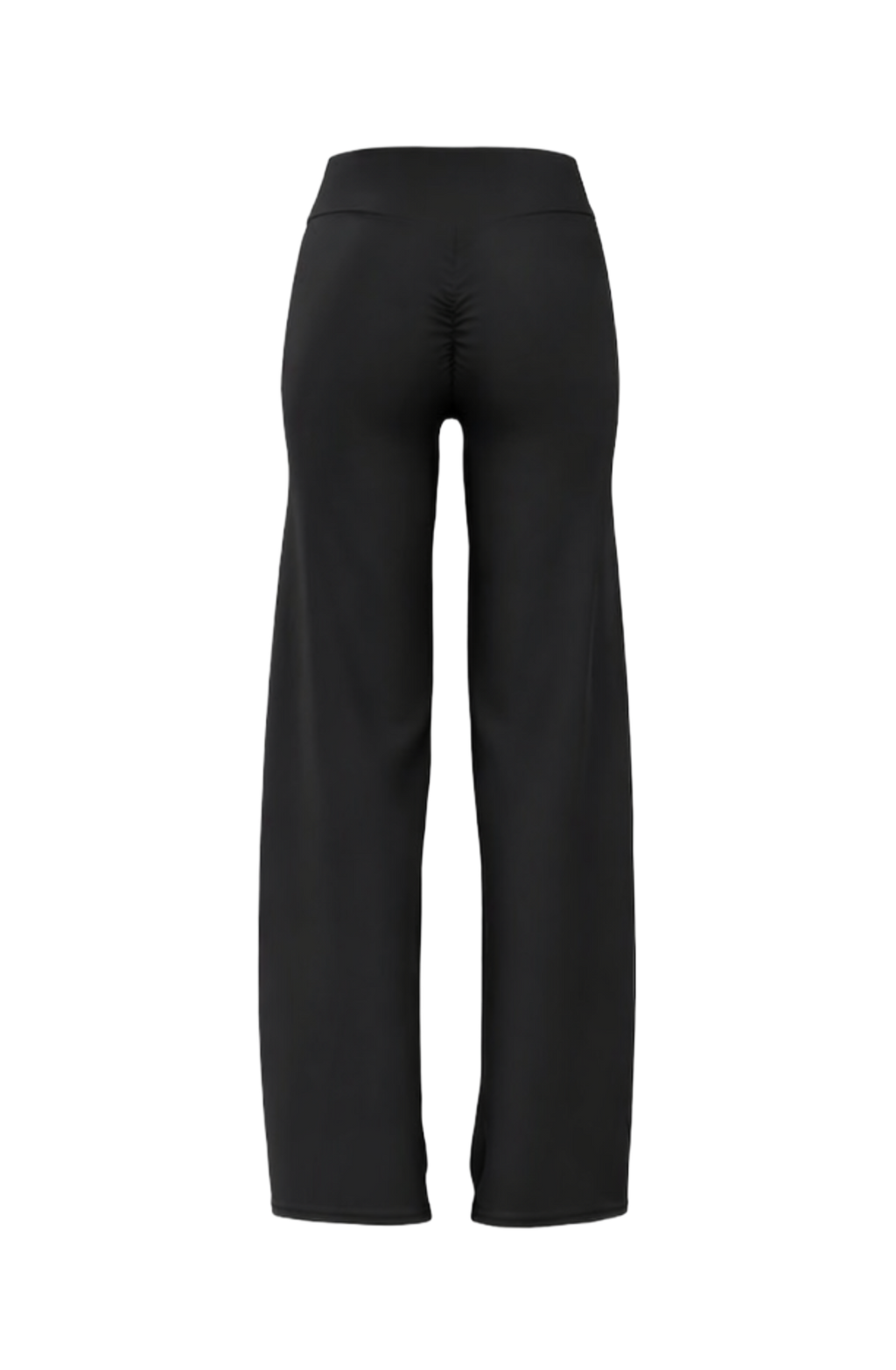 Non scrunch wide leg in black