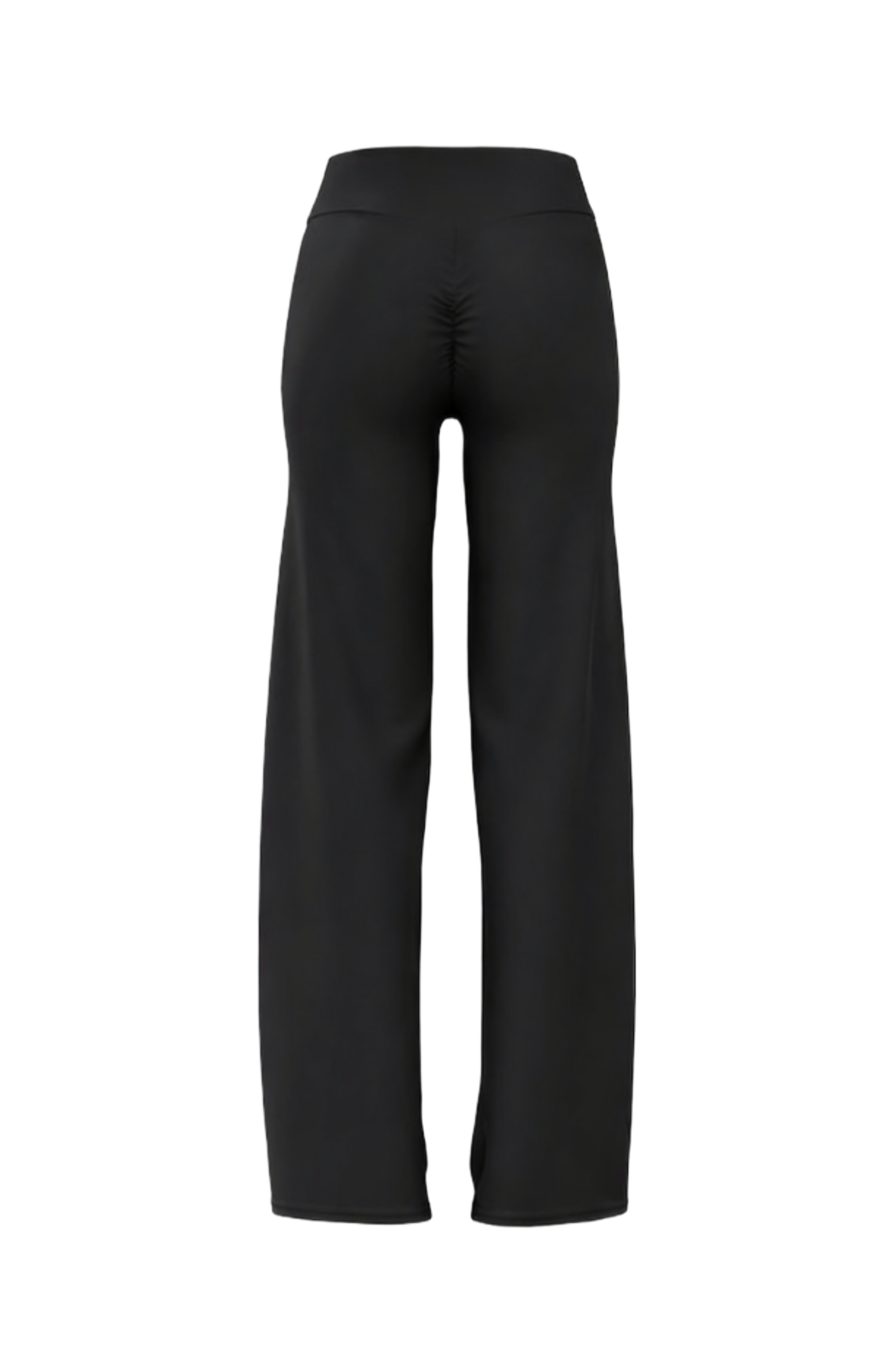 Non scrunch wide leg in black