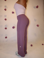 Non Scrunch Wide Leg in Dusty Purple