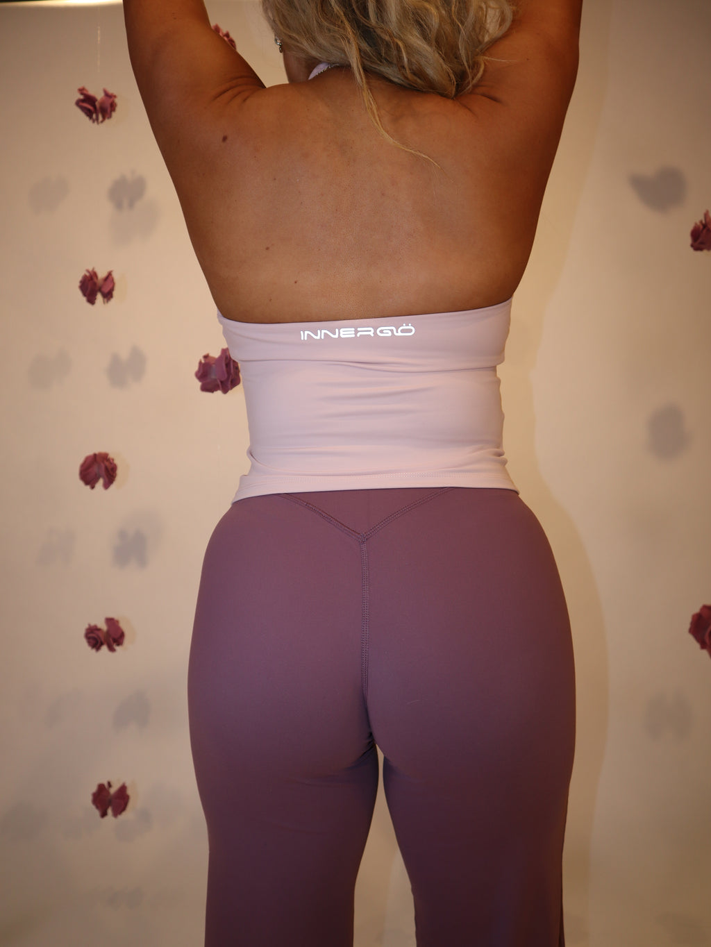 Non scrunch wide leg in dusty purple