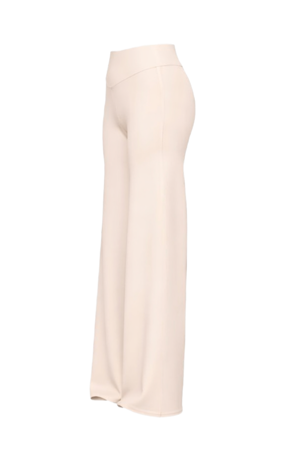 Non scrunch wide leg in vanilla cream