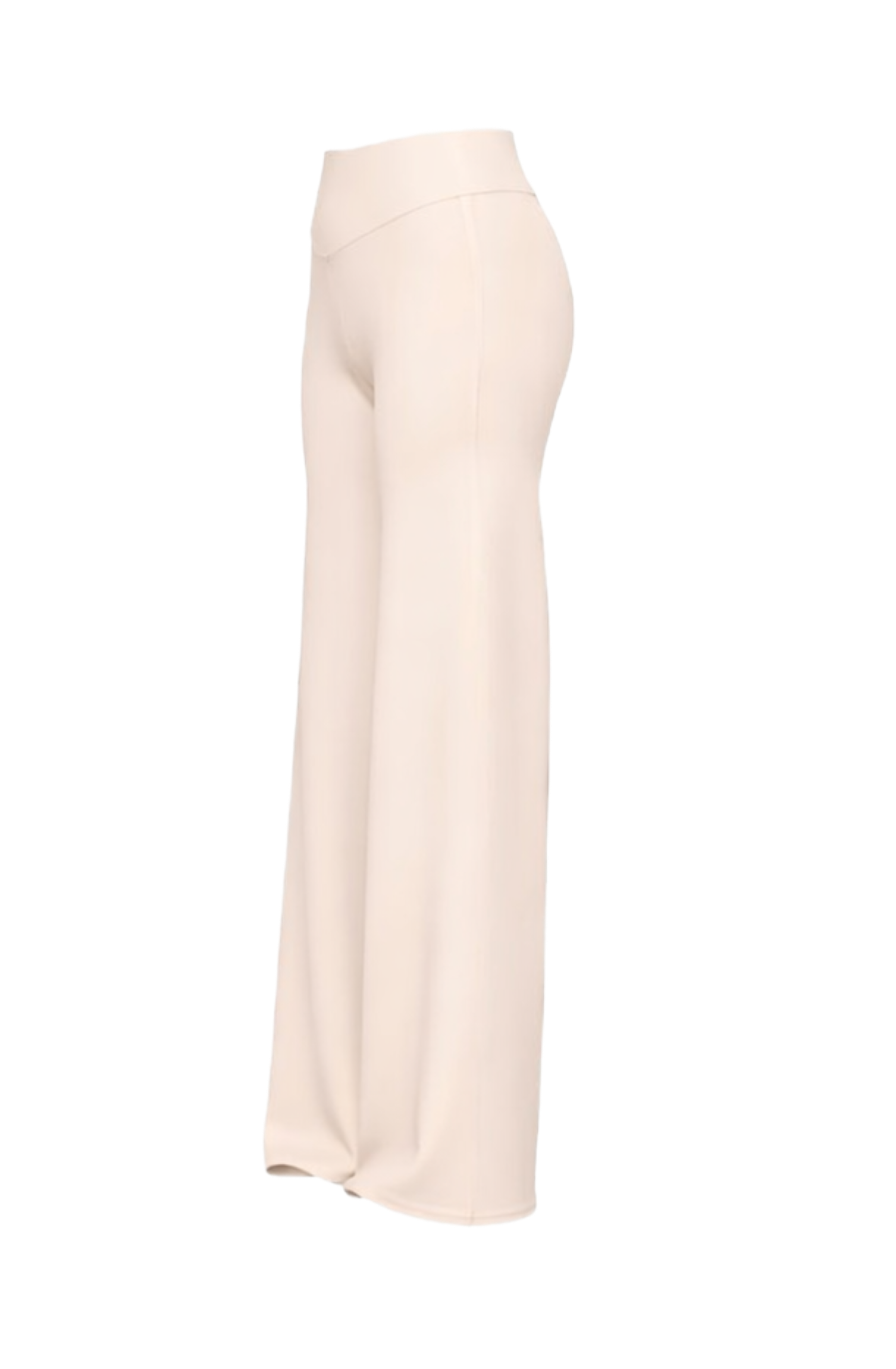 Non scrunch wide leg in vanilla cream