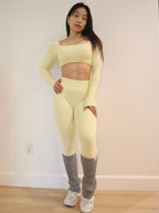 Refine Contour Legging in Brushed Gold