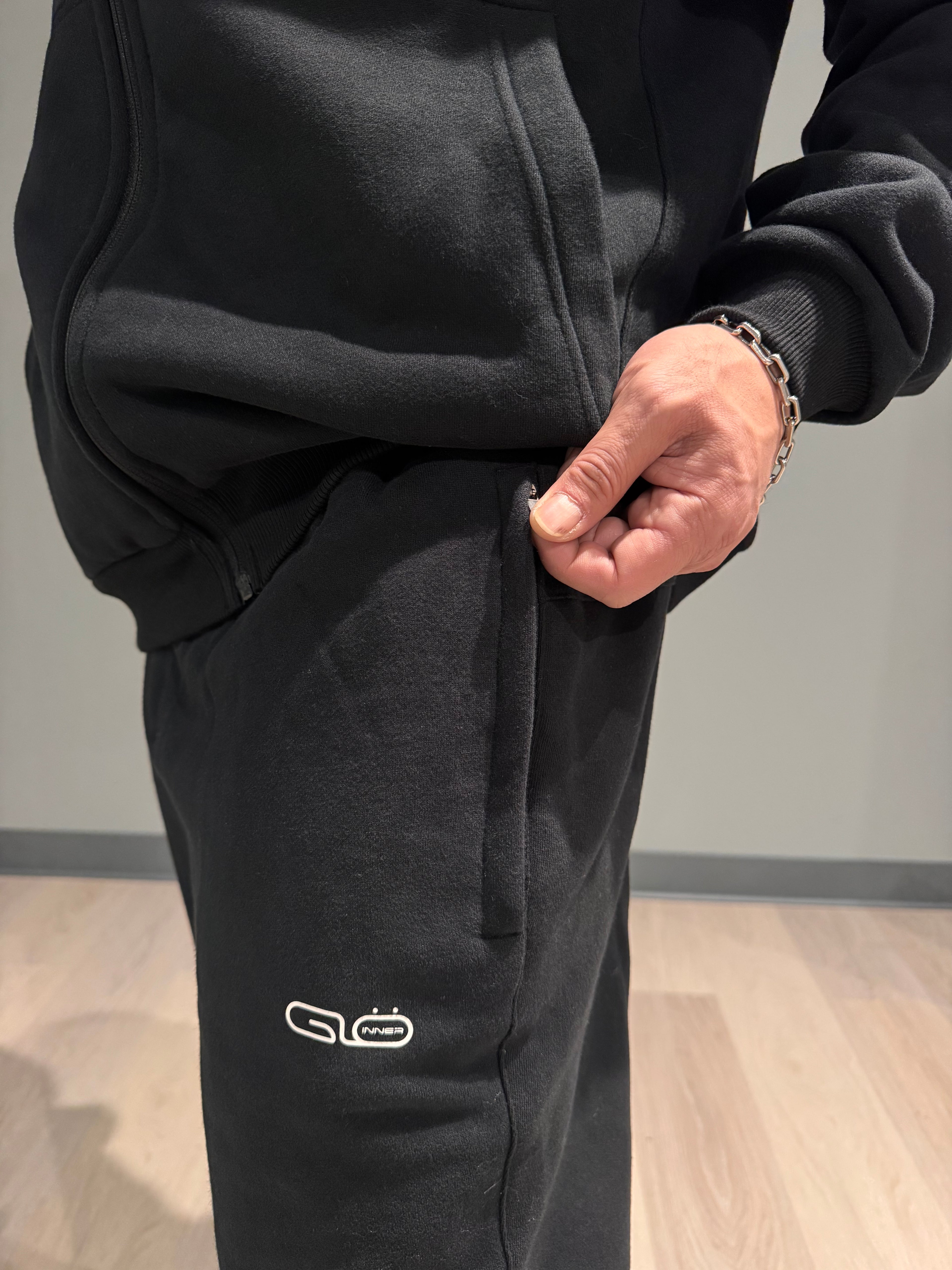 Unisex Oversized Joggers in Black