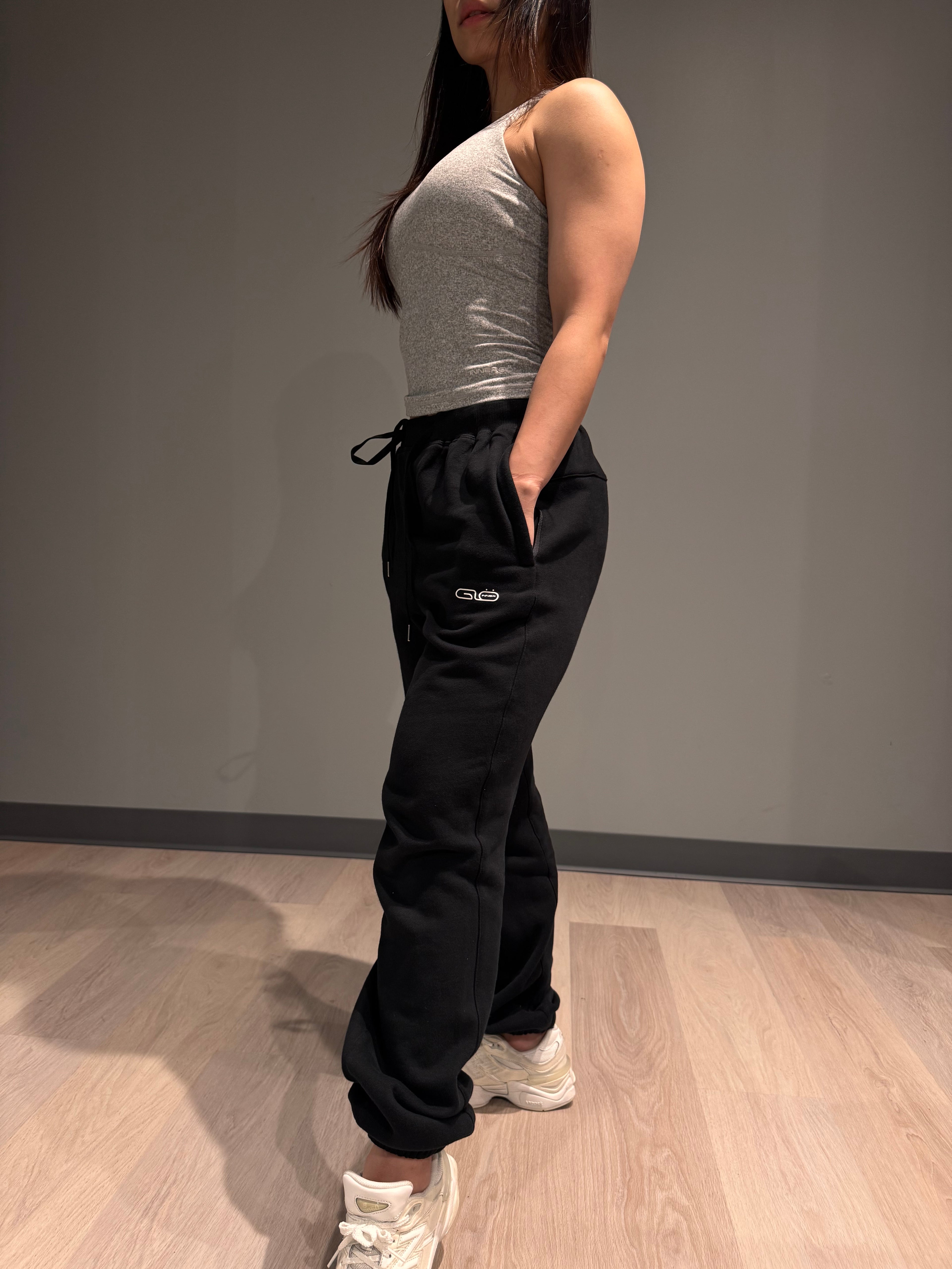 Unisex Oversized Joggers in Black