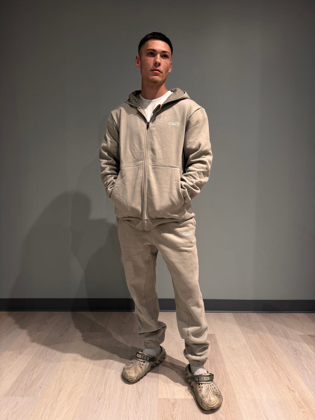 Unisex Oversized Joggers in Khaki