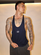 Anti Leg Day Stringer in Dark Blue