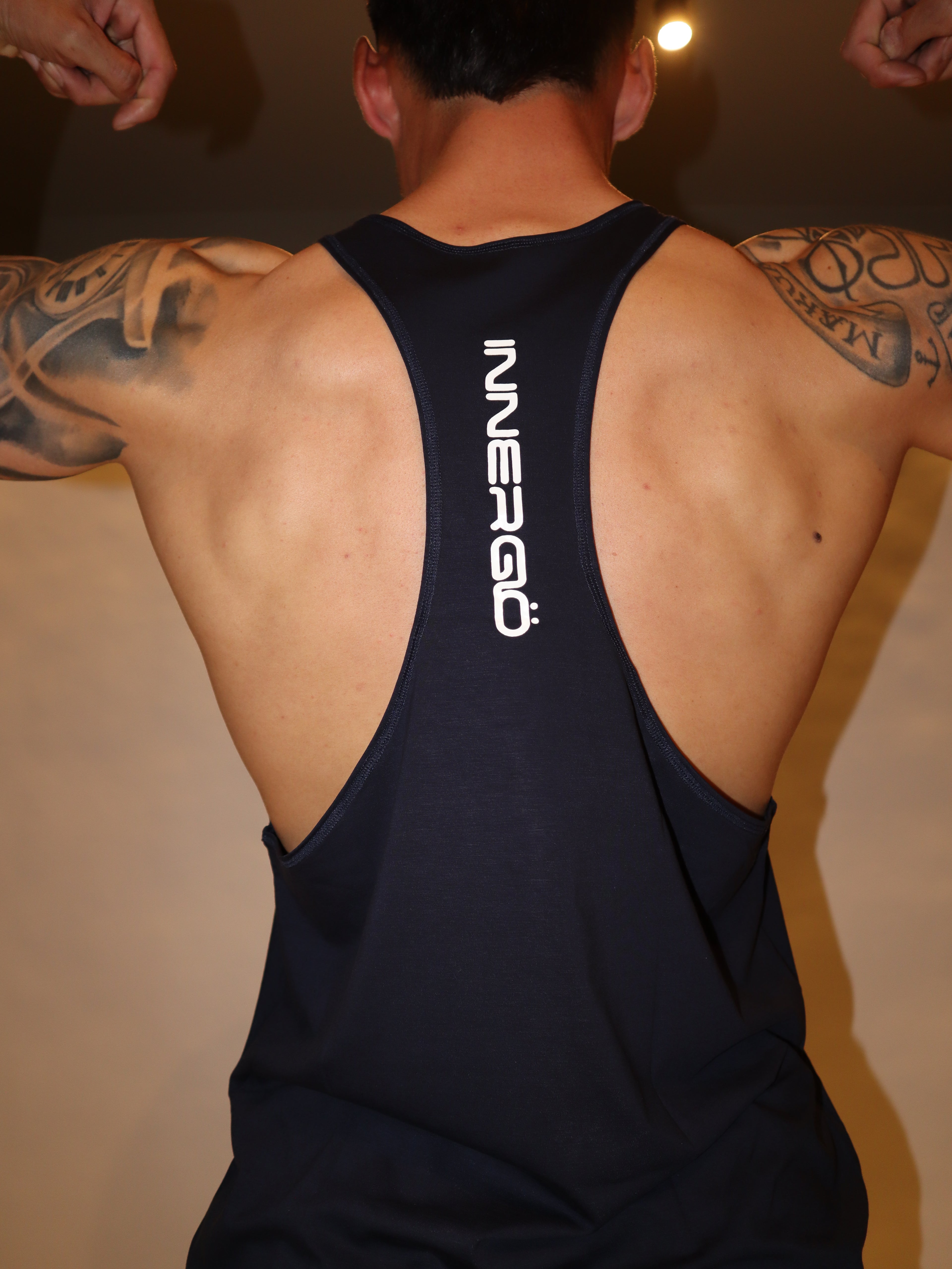 Anti Leg Day Stringer in Dark Blue