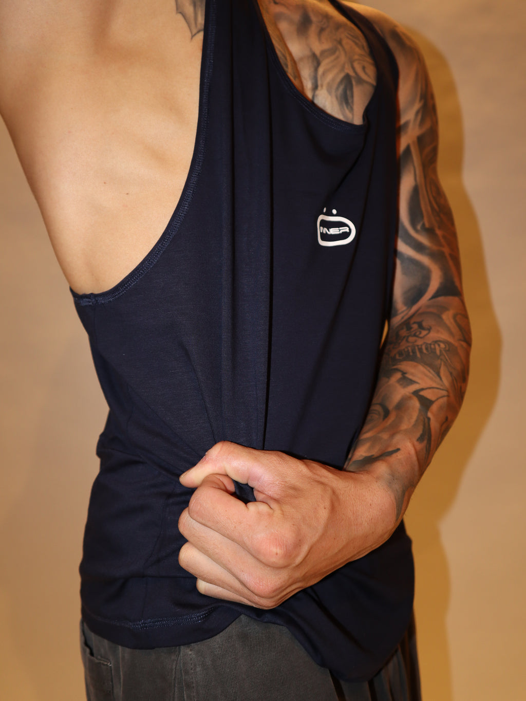 Anti Leg Day Stringer in Dark Blue