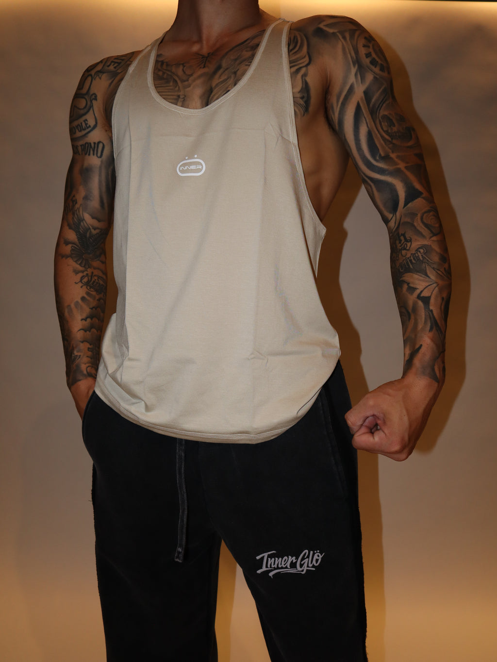 Anti Leg Day Stringer in Creamy White