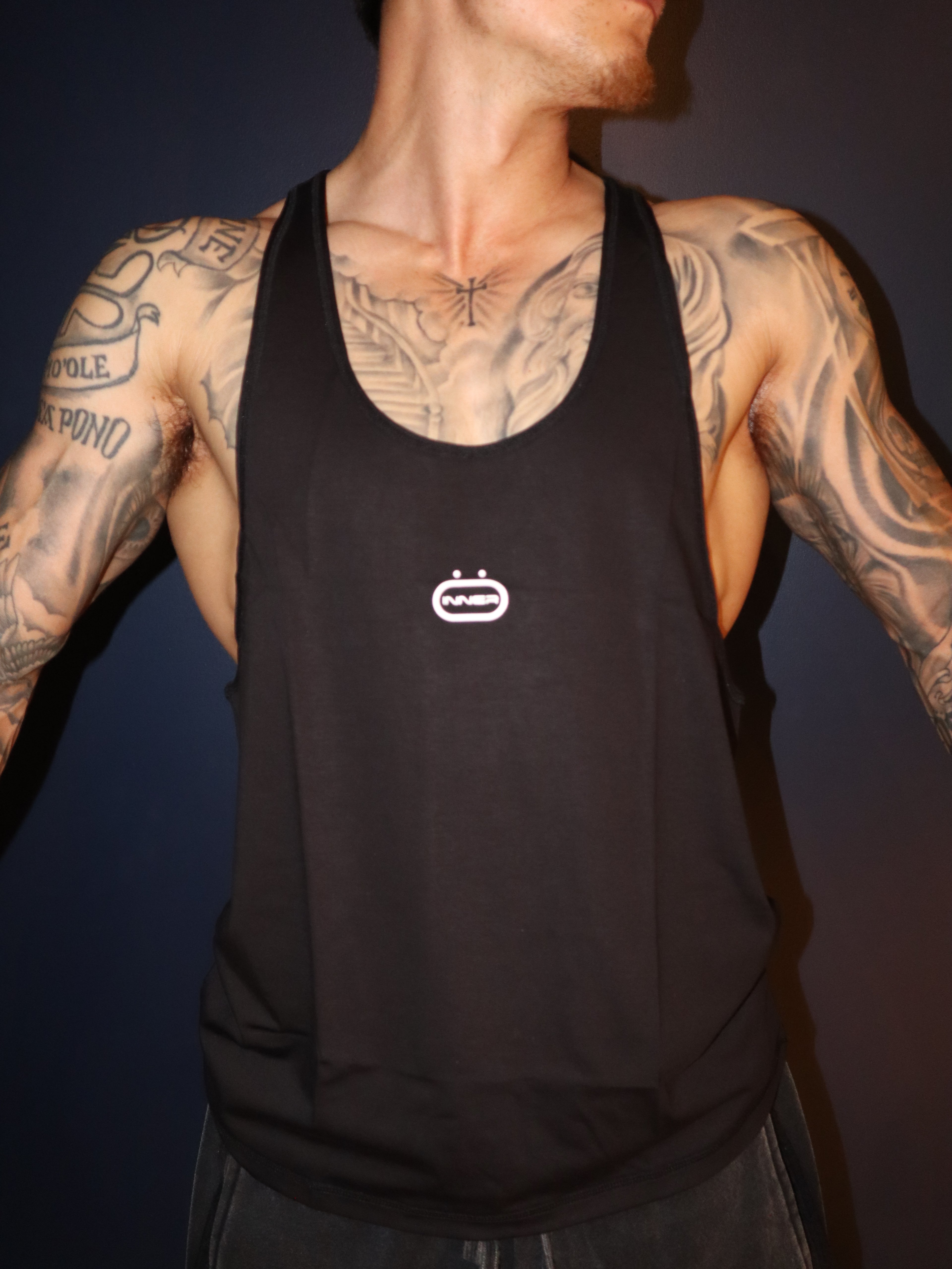 Anti Leg Day Stringer in Black