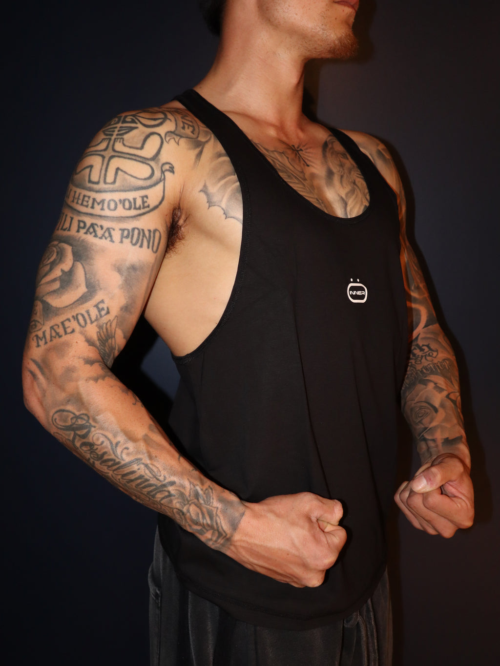 Anti Leg Day Stringer in Black