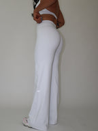 Invisible Scrunch Wide-Leg in Blanc