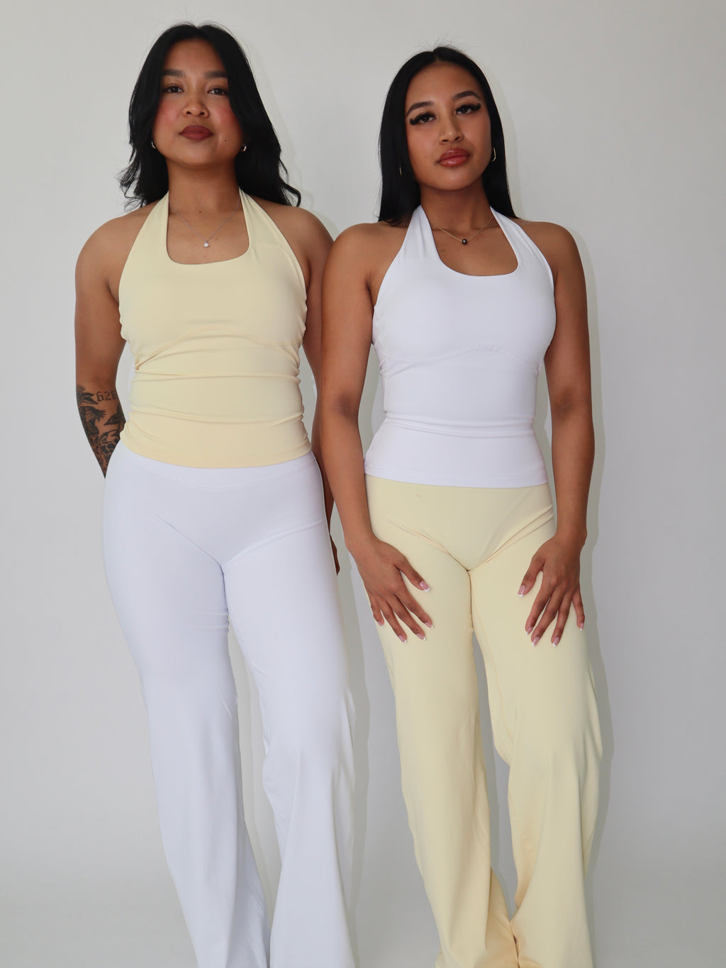 Halter Tank in Lemon Butter