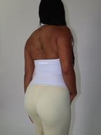 Halter Tank in Blanc
