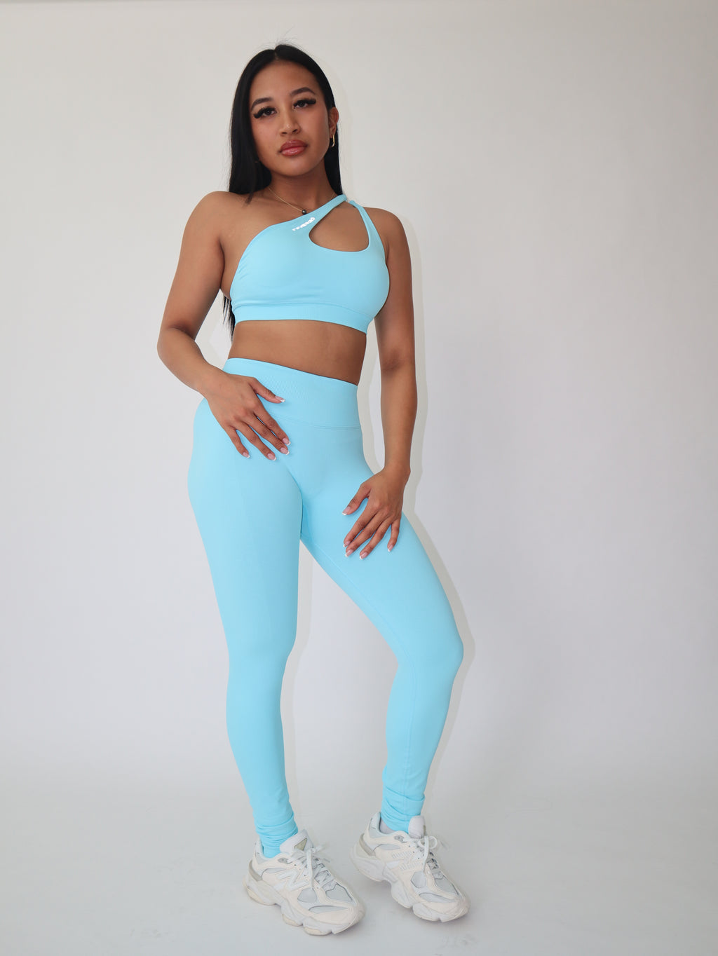 Glö Contour Legging in Neon Blueberry Cream