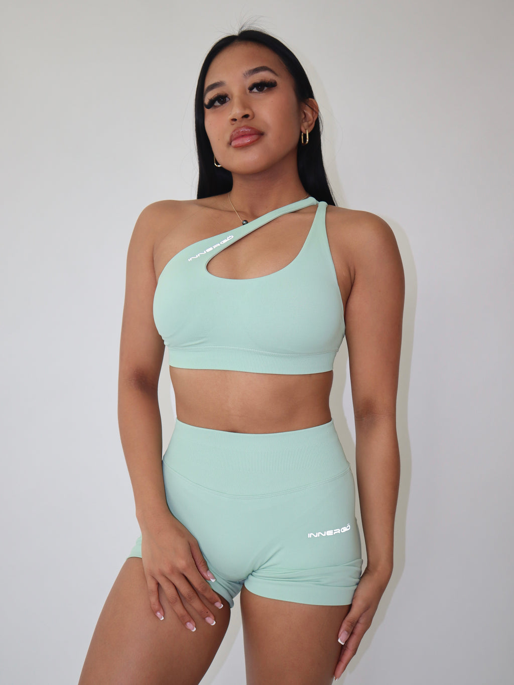 Glö Contour Shorts in Mint