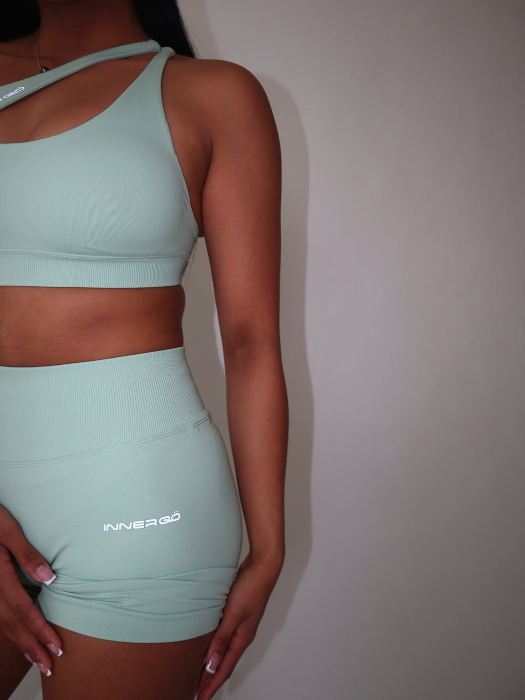 Glö Contour Shorts in Mint