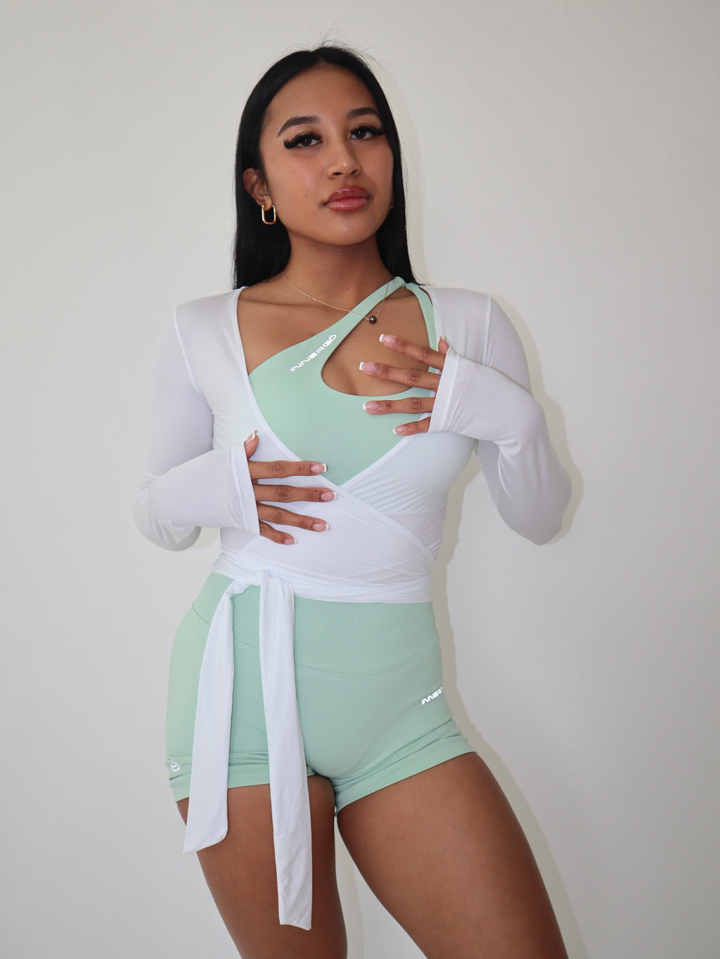 Glö Contour Shorts in Mint