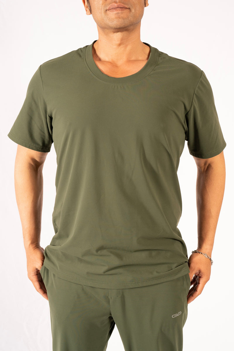 Butter Tee in Olive Green